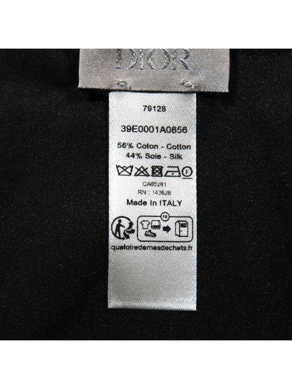 Dior Large Shawl Paint All Pattern Cotton Blend Black Green Scarf - Picture 5 of 6